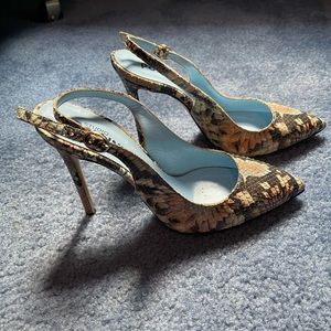 Snakeskin Slingback Heel - Only Worn Once!
